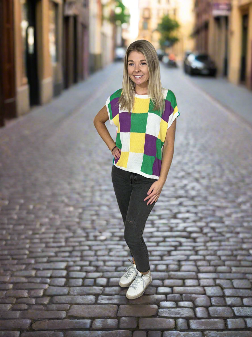 Mardi color block sweater
