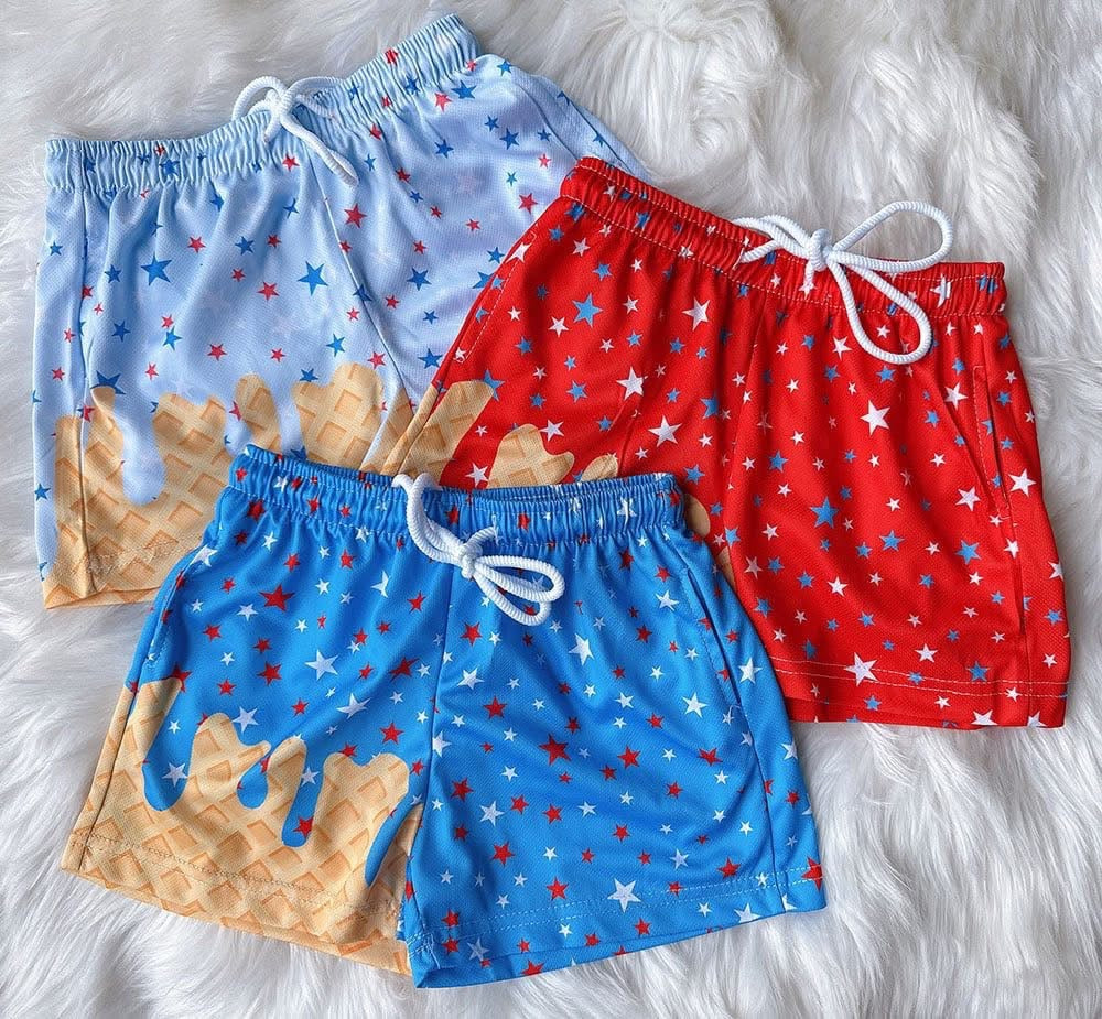 Boys Ice Cream Drip Swim Shorts