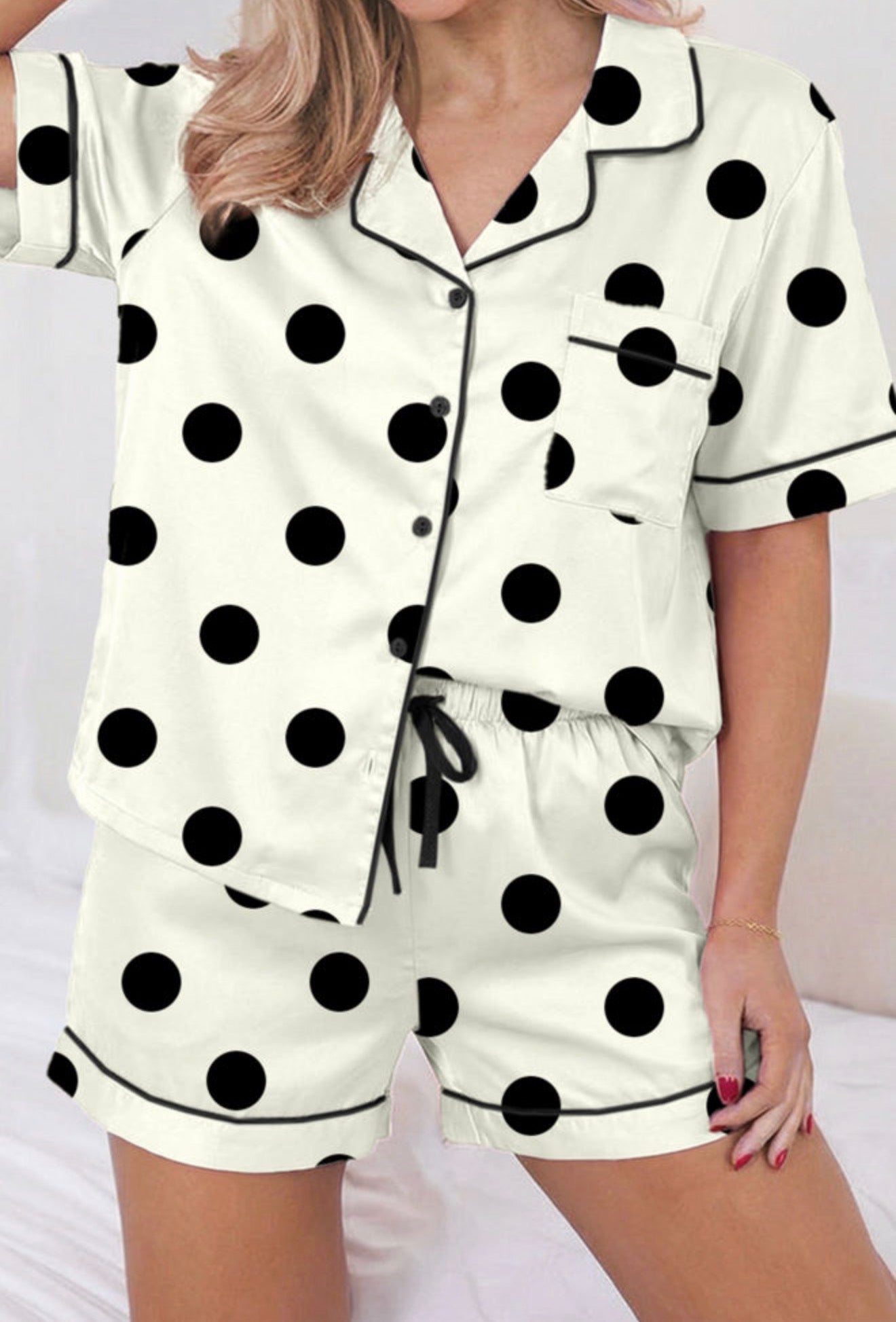 Midnight Dot Pajama Set