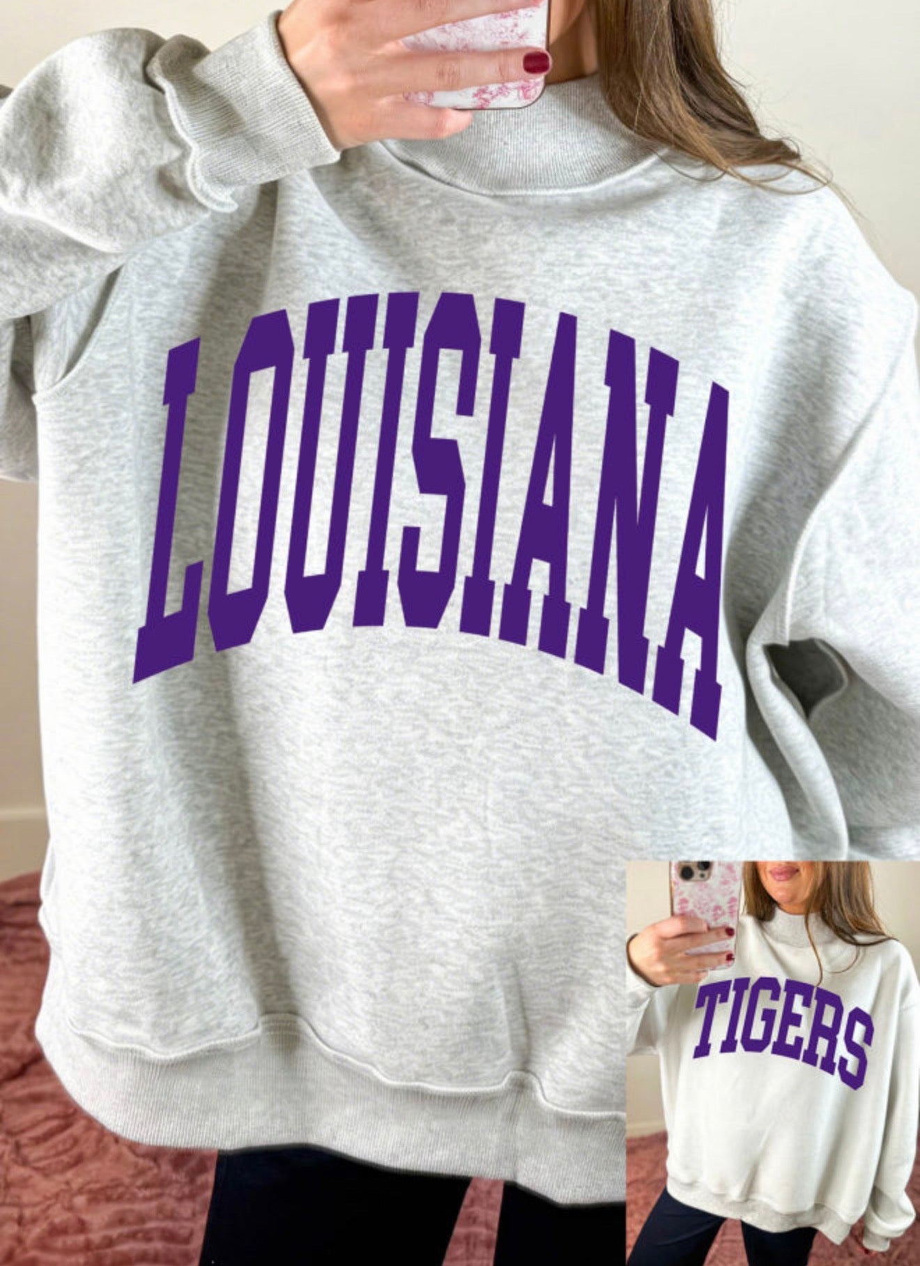 LSU Mock Neck