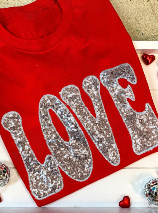 Sequin Love tee