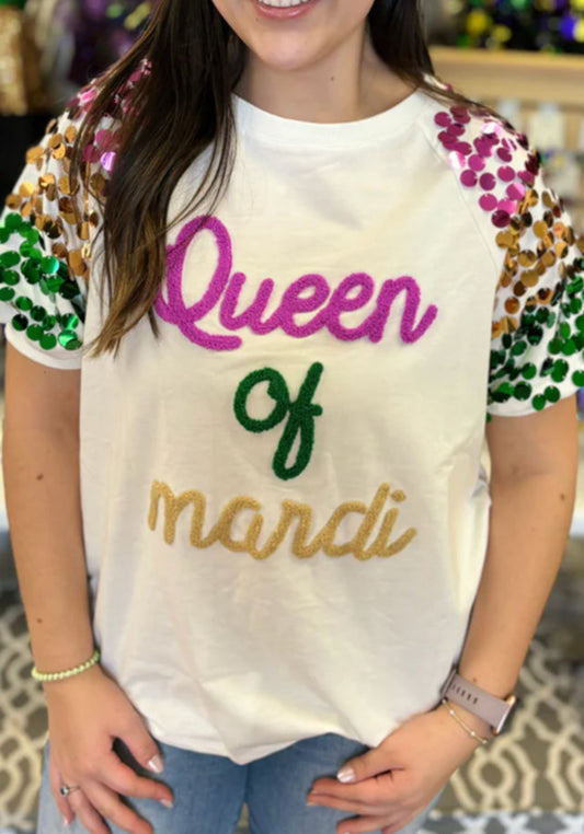 Curvy Queen of Mardi top