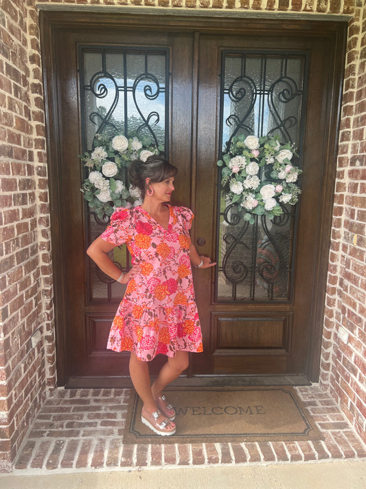 Sunset Blossom Dress