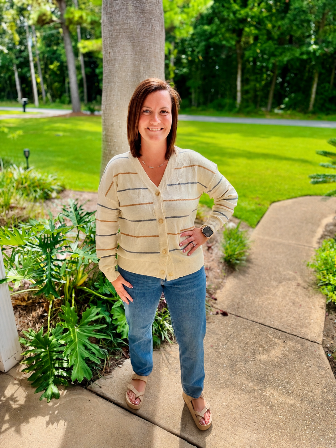Sandbar Stripe Cardigan