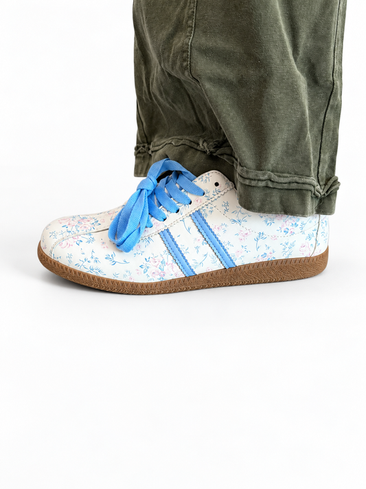 Blue Belle Floral Sneakers