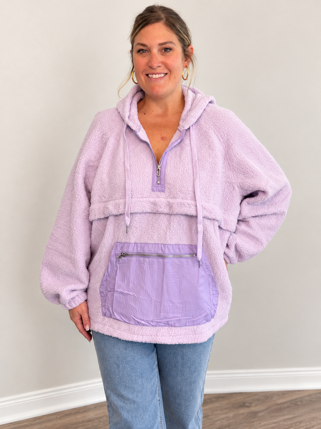 Lavender Haze Fuzzy Pullover