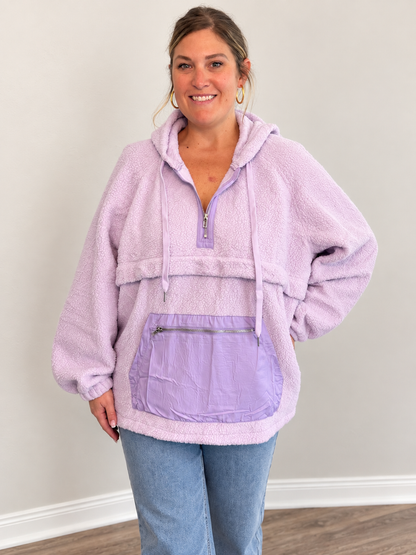 Lavender Haze Fuzzy Pullover