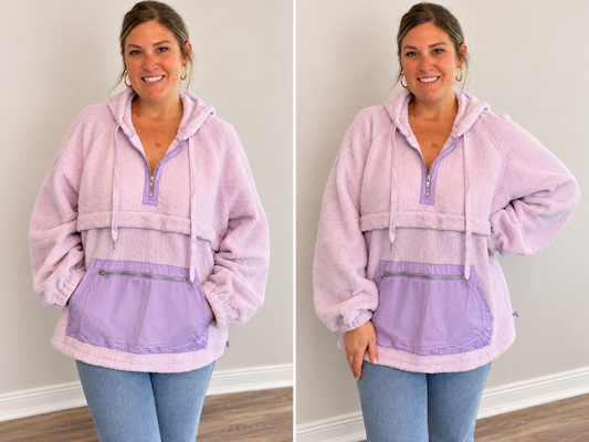 Lavender Haze Fuzzy Pullover