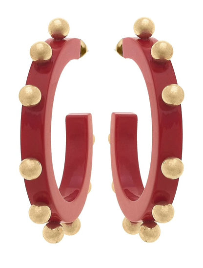 Kelly Studded Hoop Earrings!