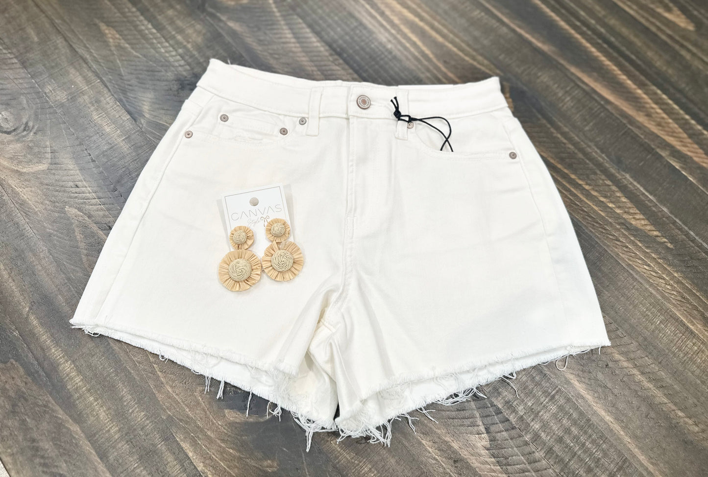 White Zenana Shorts