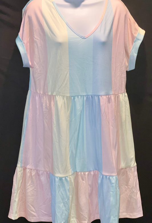 Multi Color Pastel Dress