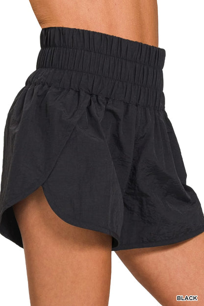 Smocked Waistband Shorts